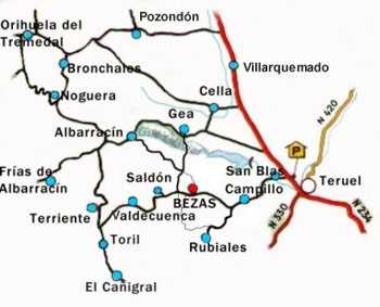 Bezas, Serranía de Albarracín